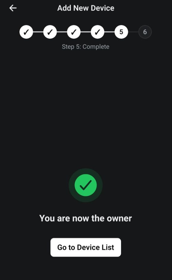 Ownership claimed: you are now the owner